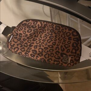 SOLD OUT ONLINE RARE lululemon athletica Leopard Print Crossbody Bag